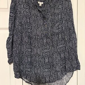 Westport Navy Paisley Blouse